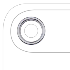 Back Camera Bezel Ring Only For iPhone Air (Sky Blue) (10 Pack)