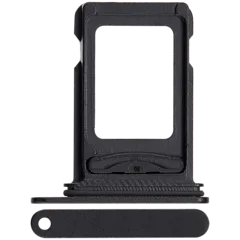 Dual Sim Card Tray For iPhone 16e / 17e (Black)