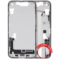 Mid-Frame Housing W/ Charging Port Flex & Small Parts For iPhone 16e / 17e (EU / Global Version) (Used OEM Pull: Grade C) (White)
