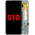 OLED Assembly With Frame For Samsung Galaxy S10 (Aftermarket Plus) (Prism Green)