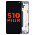 OLED Assembly With Frame For Samsung Galaxy S10 Plus (Aftermarket Plus) (Prism White)