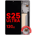 OLED Assembly With Frame For Samsung Galaxy S25 Ultra 5G (US & International) (Aftermarket Pro) (120Hz) (Titanium White Silver)