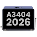 Complete LCD Display Assembly For MacBook Neo 13" A3404 (2026) (Used OEM Pull: Grade B) (Indigo)