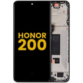 OLED Assembly With Frame For Honor 200 (Refurbished) (Black)