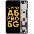 LCD Assembly With Frame Compatible For OPPO A5 Pro 5G (Refurbished) (Flower Pink)