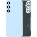 Back Cover Glass With Camera Lens For Samsung Galaxy S24 FE (Service Pack) (Blue)