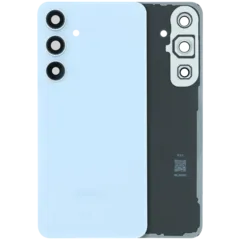 Back Cover Glass With Camera Lens For Samsung Galaxy S24 FE (Service Pack) (Blue)