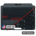 Top Case with Keyboard (ANSI US) For MacBook Pro 14" A3438 (2026) (Genuine OEM) (Space Black)