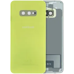 Back Cover Glass For Samsung Galaxy S10e (Service Pack) (Canary Yellow)