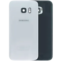 Back Cover Glass For Samsung Galaxy S7 (Service Pack) (White)