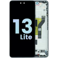 OLED Assembly With Frame for Xiaomi 13 Lite (Service Pack) (Black)