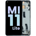 OLED Assembly With Frame for Xiaomi Mi 11 Lite 5G (Service Pack) (Boba Black)