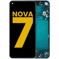 OLED Assembly With Frame Compatible For Huawei Nova 7 (2020) (Refurbished) (Forest Green)