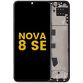 LCD Assembly With Frame For Huawei Nova 8 SE (2020) (Refurbished) (Black)