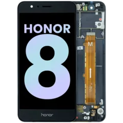 LCD Assembly With Frame Compatible For Honor 8 (2016) (Genuine) (Black)