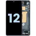 OLED Assembly With Frame For Xiaomi 12 (Genuine OEM) (Tarnish Black)
