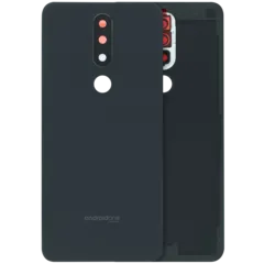 Back Cover Glass For Nokia 5.1 Plus (Genuine OEM) (Night black)
