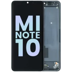 LCD Assembly With Frame For Xiaomi Mi Note 10 (Genuine OEM) (Midnight Black)