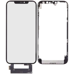 4 in 1 Long Flex (Digitizer Touch With Glass + OCA + Frame Pre-installed) For iPhone 12 Pro Max (OCA Master)