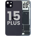 Back Glass w/ MagSafe Magnet & NFC & Flashlight Flex For iPhone 15 Plus (Used OEM Pull: Grade C) (Black)