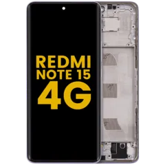 OLED Assembly With Frame For Xiaomi Redmi Note 15 4G (Refurbished) (Purple)