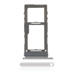 Single Sim Card Tray For Samsung Galaxy Note 10 Plus / 5G (Aura Glow / Silver)