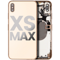 Back Housing W/ Small Components Pre-Installed For iPhone XS Max (Used OEM Pull: Grade B) (Gold)