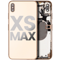 Back Housing W/ Small Components Pre-Installed For iPhone XS Max (Used OEM Pull: Grade C) (Gold)