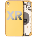 Back Housing W/ Small Components Pre-Installed For iPhone XR (Used OEM Pull: Grade B) (Yellow)
