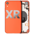 Back Housing W/ Small Components Pre-Installed For iPhone XR (Used OEM Pull: Grade B) (Coral)