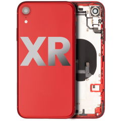 Back Housing W/ Small Parts For iPhone XR (Used OEM Pull: Grade C) (Red)