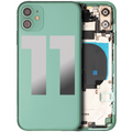 Back Housing W/ Small Components Pre-Installed For iPhone 11 (Used OEM Pull: Grade A) (Green)