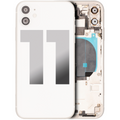 Back Housing W/ Small Components Pre-Installed For iPhone 11 (Used OEM Pull: Grade A) (White)
