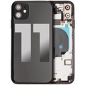 Back Housing W/ Small Components Pre-Installed For iPhone 11 (Used OEM Pull: Grade B) (Black)