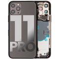 Back Housing W/ Small Components Pre-Installed For iPhone 11 Pro (Used OEM Pull: Grade A) (Space Gray)
