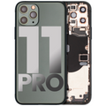 Back Housing W/ Small Components Pre-Installed For iPhone 11 Pro (Used OEM Pull: Grade A) (Matte Midnight Green)