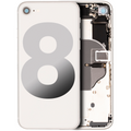 Back Housing W/ Small Components Pre-Installed For iPhone 8 (Used OEM Pull: Grade C) (Silver)