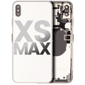 Back Housing W/ Small Components Pre-Installed For iPhone XS Max (Used OEM Pull: Grade A) (Silver)