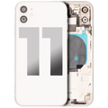 Back Housing W/ Small Components Pre-Installed For iPhone 11 (Used OEM Pull: Grade B) (White)