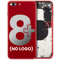 Back Housing W/ Small Components Pre-Installed For iPhone 8 Plus (No Logo) (Aftermarket Plus) (Red)