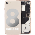 Back Housing With Small Components Pre-Installed For iPhone 8 (No Logo) (Aftermarket Plus) (Gold)