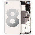 Back Housing W/ Small Components Pre-Installed For iPhone 8 (Used OEM Pull: Grade B) (Silver)