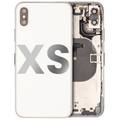 Back Housing W/ Small Parts For iPhone XS (Used OEM Pull: Grade A) (Silver)