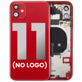 Back Housing W/ Small Components Pre-Installed For iPhone 11 (No Logo) (Aftermarket Plus) (Red)