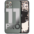 Back Housing W/ Small Components Pre-Installed For iPhone 11 Pro (Used OEM Pull: Grade C) (Matte Midnight Green)