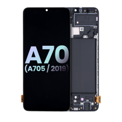 OLED Assembly With Frame For Samsung Galaxy A70 (A705 / 2019) (Service Pack) (All Colors)