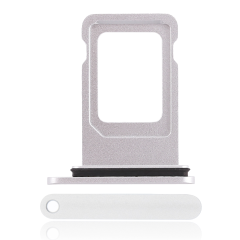 Dual Sim Card Tray For iPhone XR (White)