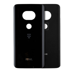 Back cover Glass For Motorola Moto G7 Plus Revvl (XT1965-T / 2019) (Genuine OEM) (Black)