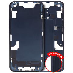 Mid-Frame Housing W/ Small Parts For iPhone 14 (US Version) (Used OEM Pull: Grade A) (Midnight)