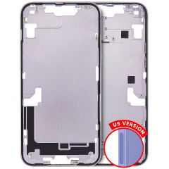 Mid-Frame Housing W/ Small Parts For iPhone 14 Plus (US Version) (Used OEM Pull: Grade A) (Purple)